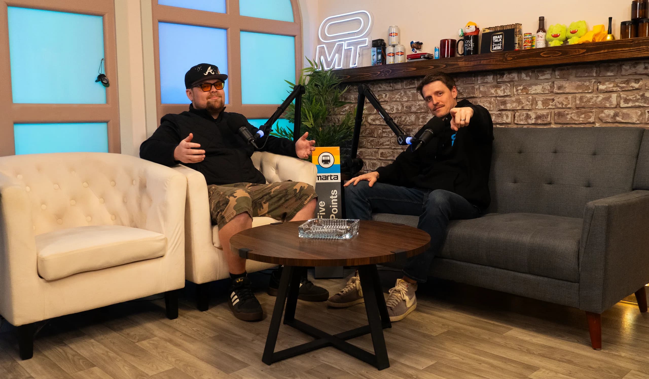 The One More Time podcast set with hosts H3NRY and Playback Ben